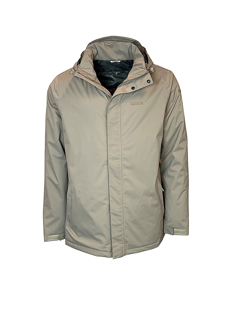 PRO-X ELEMENTS Herren Regenmantel Werni 2L Wattiert beige | S